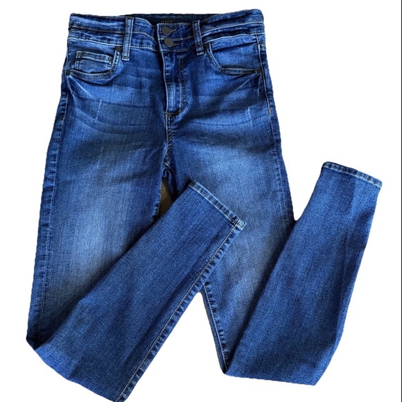 Kut from the Kloth Denim - KUT from the Kloth High Rise Toothpick Skinny Jeans Zip Women‎ 2 Style SP379MA1